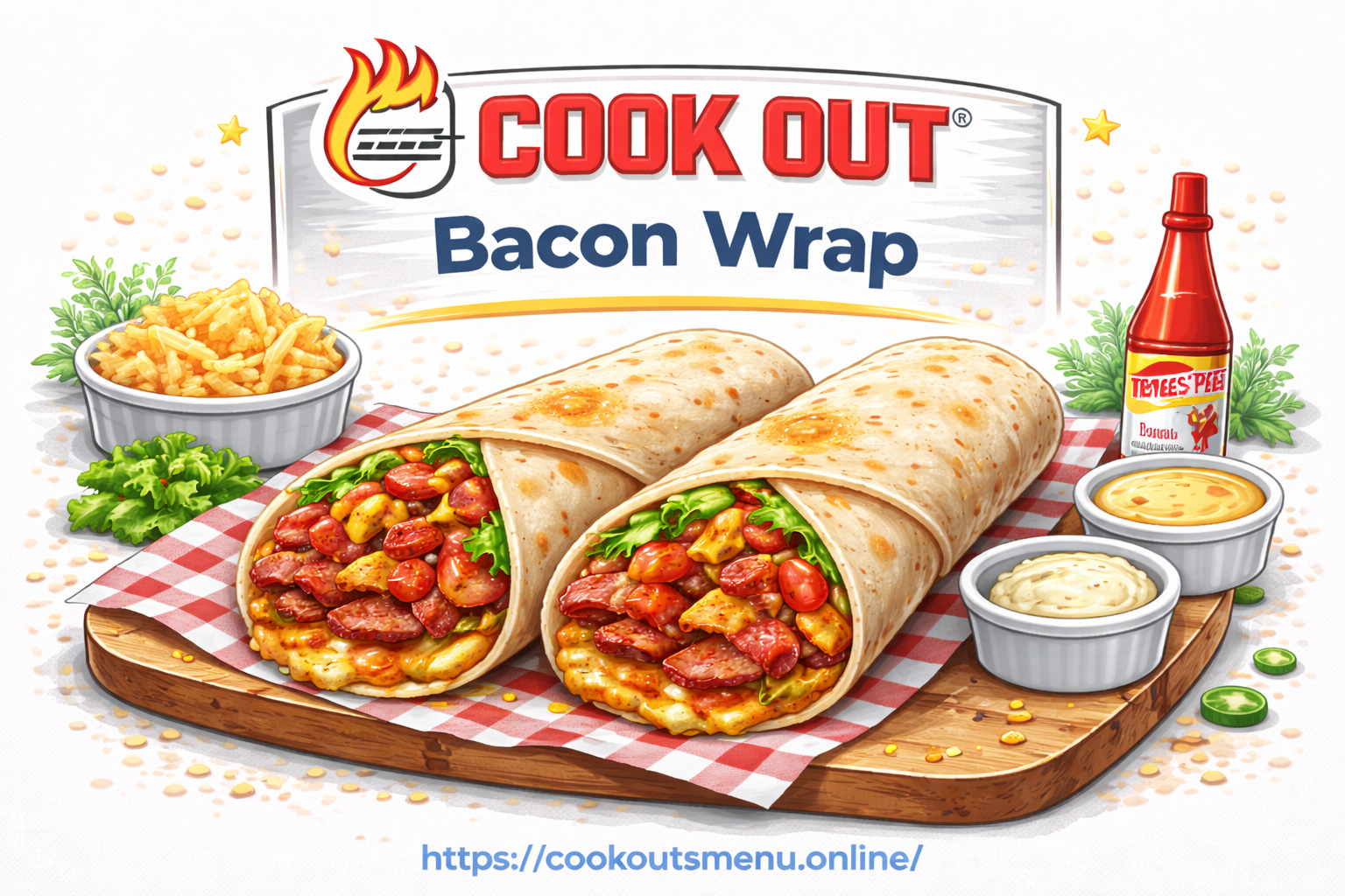 Cook Out Bacon Wrap