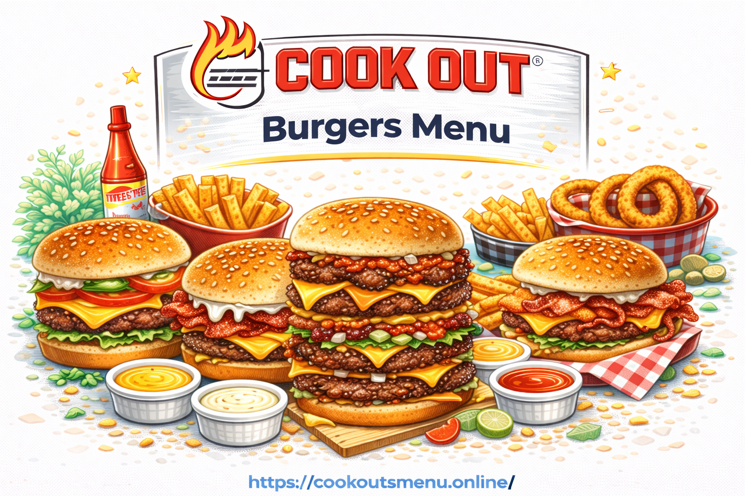 Cook Out Burgers Menu