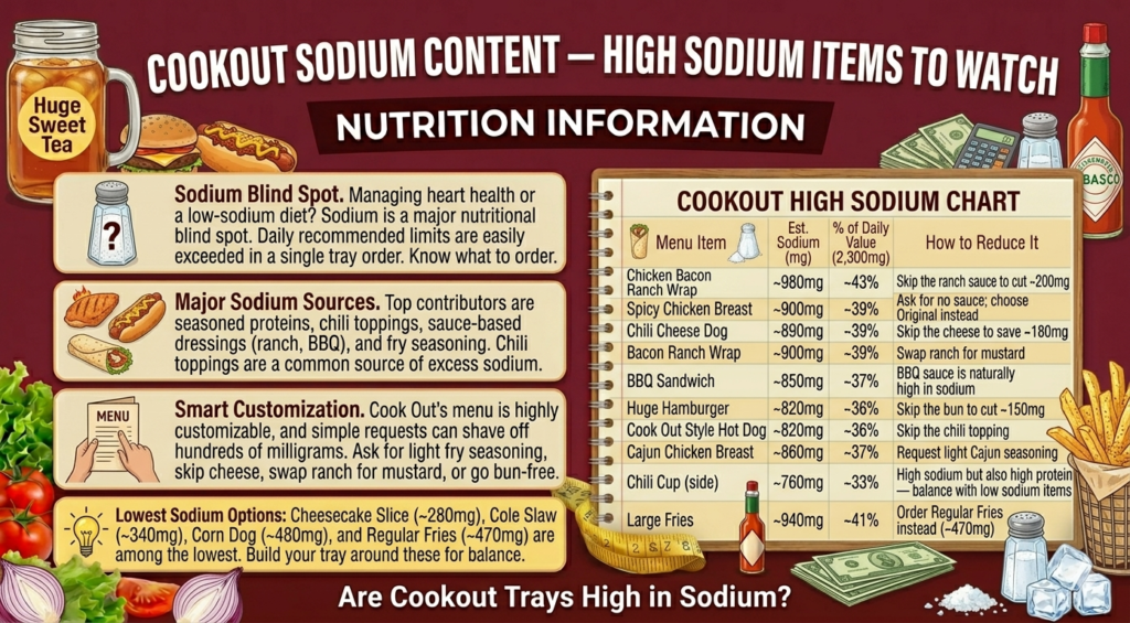 Common Cookout Tray Builds - Total Calorie Comparison