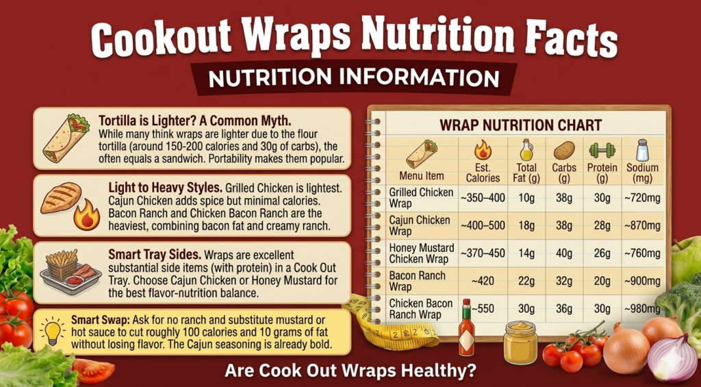 Cookout Wraps Nutrition Facts
