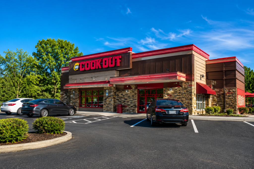 Cook Out Holiday Hours Location Exterior